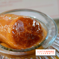 Un bar à glaces et un dessert dans un train de la Félicita