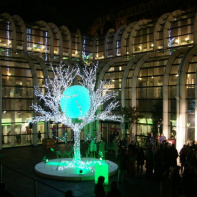 Illumination du Forum des Halles par Samuel Le Bihan
