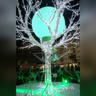 Illumination du Forum des Halles par Samuel Le Bihan