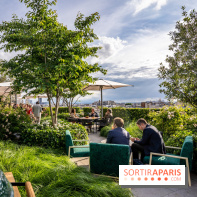 Le jardin estival sur les terrasses du cheval Blanc