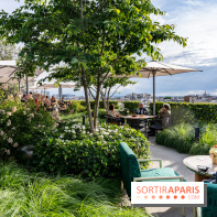 Le jardin estival sur les terrasses du cheval Blanc