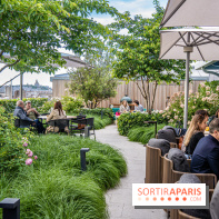 Le jardin estival sur les terrasses du cheval Blanc