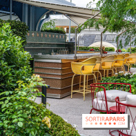 Le jardin estival sur les terrasses du cheval Blanc