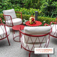 Le jardin estival sur les terrasses du cheval Blanc