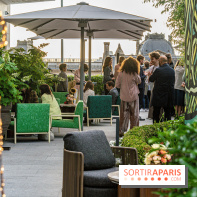 Le jardin estival sur les terrasses du cheval Blanc
