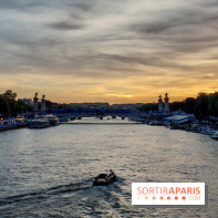 Visuels Paris - La Seine - Coucher de soleil