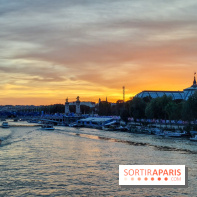 Visuels Paris - La Seine - Coucher de soleil