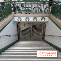 Visuels Paris - transport - métro - station fermée