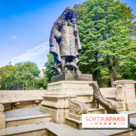 Visuels Paris - statue Jean de la Fontaine jardin Ranelagh