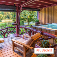 L’hôtel Les Étangs de Corot - bain jacuzzi