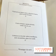 Sphère restaurant Paris 8e - carte - menu