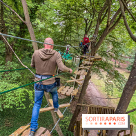 Accrocamp Poissy, le nouvel accrobranche au parc du château de Villiers