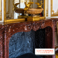 Les appartements de Madame Du Barry restaurés au Château de Versailles - cheminée