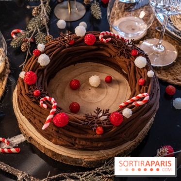 Les Bûches de Noël de Nina Metayer 2022 - bûche couronne chocolat