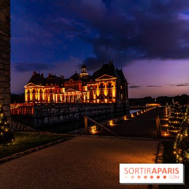 Noël à Vaux-le-Vicomte 2022, les 400 ans de la naissance de Molière - vue château nuit