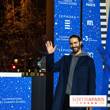 Illuminations nations des Champs-Élysées 2022, inauguration avec Tahar Rahim