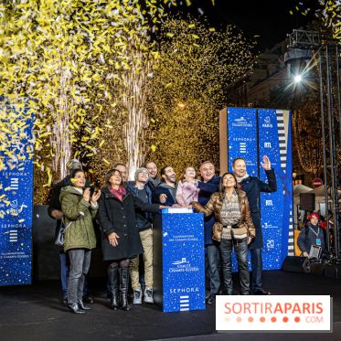 Illuminations nations des Champs-Élysées 2022, inauguration avec Tahar Rahim