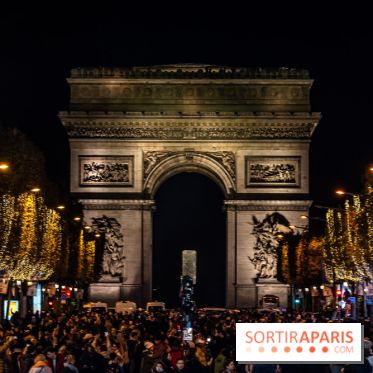 Illuminations nations des Champs-Élysées 2022, inauguration avec Tahar Rahim