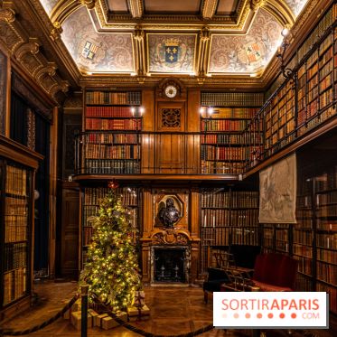 Château de Chantilly Noël 2022 - cabinet des livres