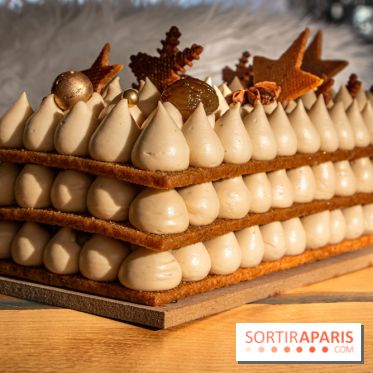 Bûches de Noël Candy Paradis 2022 Number Cake Caramel Marron