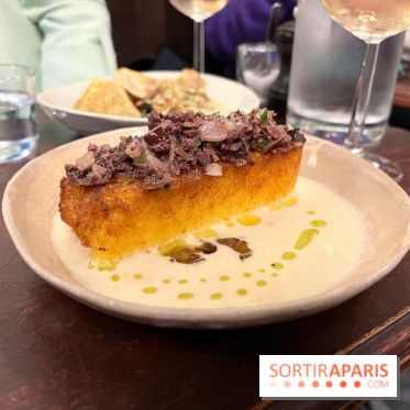 Le Cyrano - Polenta croustillante et olives