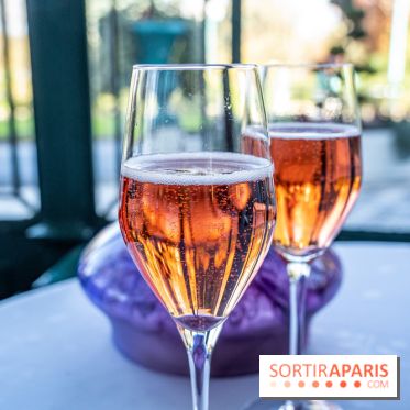 Grande Cascade restaurant 16e - Bois de Boulogne - champagne rosé