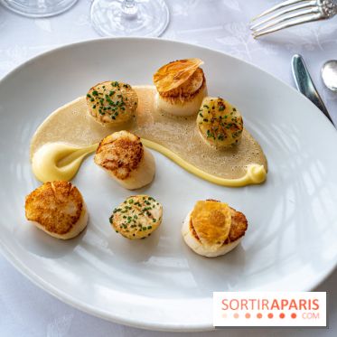 Grande Cascade restaurant 16e - Bois de Boulogne - noix de coquille saint-jaques