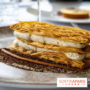 Grande Cascade restaurant 16e - Bois de Boulogne - mille feuille vanille - Joris Vée