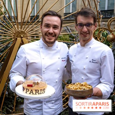 La Bûche de Noël 2022 de l'Hôtel Fouquet's paris par Anthony Coquereau - Yann Le Douaron