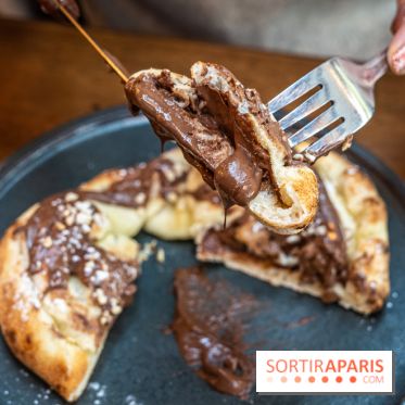 Raclette italienne chez I Grappoli à Paris - pizza nutella
