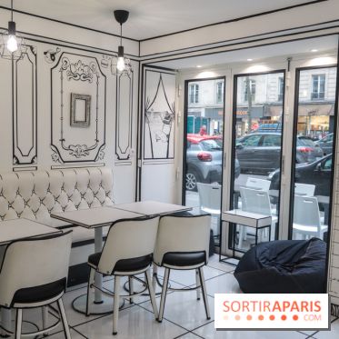 2D atelier, le salon de thé en noir et blanc