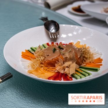 Le Menu du Nouvel an Chinois au Shang Palace - sashimi - Lo Hei