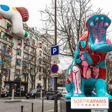 Exposition Julien et ses Juliogoths, avenue George V Paris