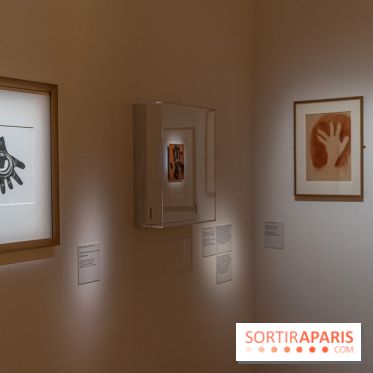 Picasso et la Préhistoire, les photos de l'exposition au Musée de l'Homme - empreintes - main de Picasso