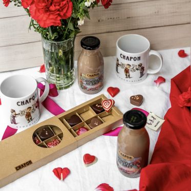 Saint-Valentin 2023 - Coffret petit-déjeuner - chocolat Chapon