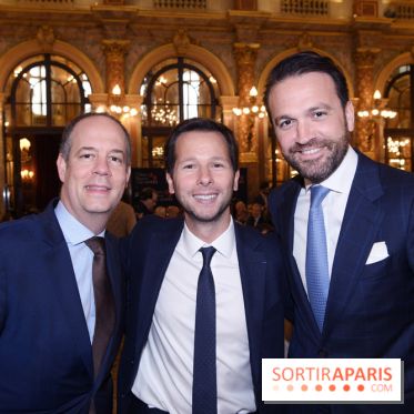 ©Rachid Bellak - Sébastien Guyot Directeur des Ventes Entreprises Agences d’Air France KLM, Harold Parisot et Nicolas de Gols DG Royal Monceau