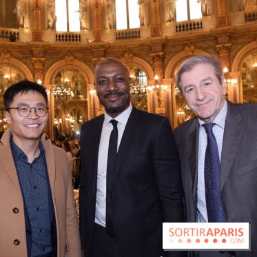 ©Rachid Bellak - Weiliang Shi PDG Huawei, Harry Roselmack et Eric Revel journaliste cnews (2)