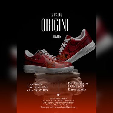 L'artiste peintre Artwhos vous présente ORIGINE. - Affiche Expo Origine(1)