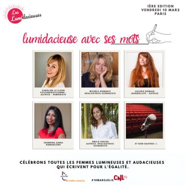 Lumidacieuse avec ses mots - affiche avec noms