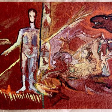 Trouble, l'exposition intriguante au Patronage Laïque Jules Vallès ! - DALLET Sylvie dallet fascination 72x47 2016 technique mixte sur papier laurier