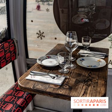 Papa Pool, le restaurant d'Arnaud Delvenne et Stéphane Rotenberg à Clamart -  cabine ski