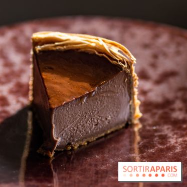 Chocolats, oeufs et pâtisseries de Pâques du Shangri-La 2023 - Maxence Barbot - flan chocolat