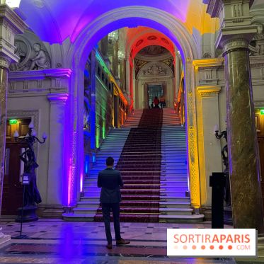 Nuit des Fiertés - Visuel Hôtel de Ville intérieur LGBTQIA+