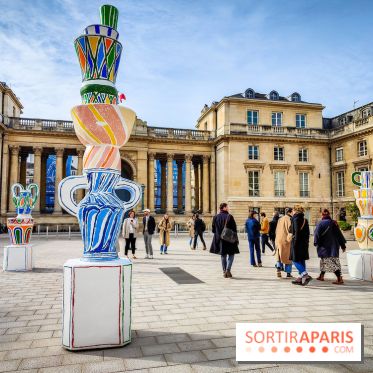 Exposition à l'Assemblée nationale : Alexandre Benjamin Navet décore la cour du Palais Bourbon