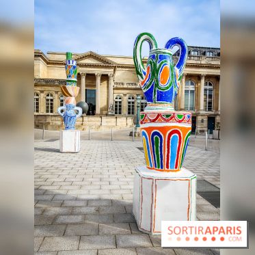 Exposition à l'Assemblée nationale : Alexandre Benjamin Navet décore la cour du Palais Bourbon