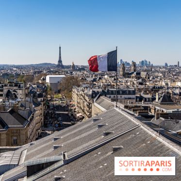 Le panorama du Panthéon - l'une des plus belles vues de Paris à 360° - vue paris - Tour Eiffel - drapeau