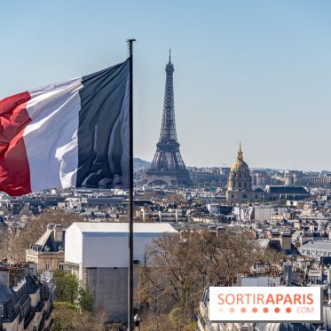 Le panorama du Panthéon - l'une des plus belles vues de Paris à 360° - vue paris - Tour Eiffel - drapeau