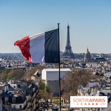 Le panorama du Panthéon - l'une des plus belles vues de Paris à 360° - vue paris - Tour Eiffel - drapeau