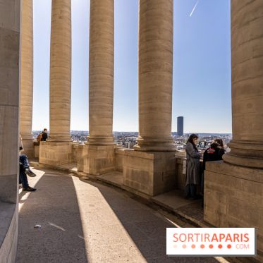 Le panorama du Panthéon - l'une des plus belles vues de Paris à 360° - colonnes