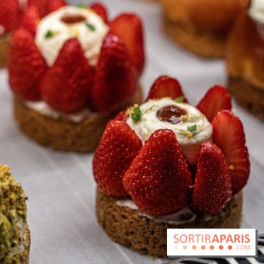 Sain Gravilliers - le nouvelle boulangerie et salon de thé du 3e à Paris - Tarte aux fraises 